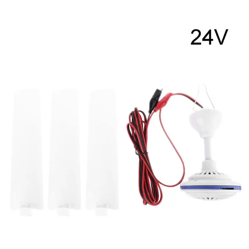 12V 24V Ceiling Fan Camping Tent Silent Hanging Cooling Fan for Outdoor Home Bed