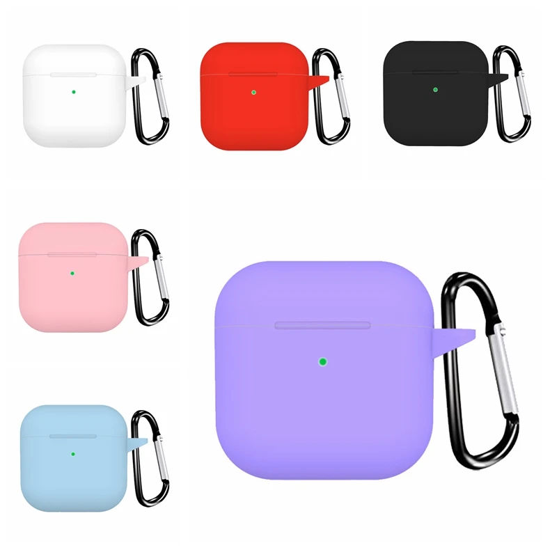 Чехол для AirPods Pro 4 Фиолетовый силиконовый защитный чехол беспроводных Bluetooth