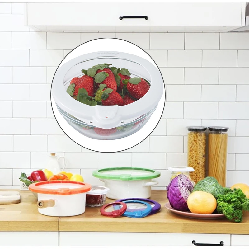 Крышка вакуумного уплотнения еды вакуумные свежие крышки многоразовые пищевые упаковщик чаша крышка чашки предназначен для применения в микроволновых печах хранения консервационные крышки