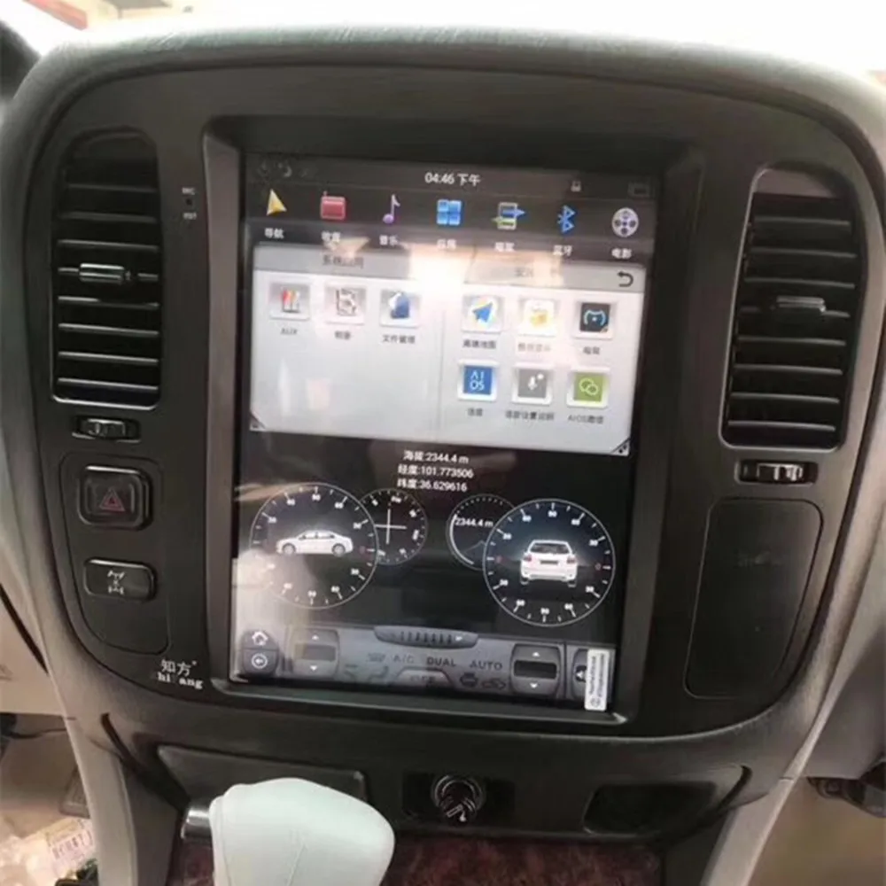 

Android 8.1 os 12.1 inch IPS vertical HD screen car gps multimedia radio navi For Toyota land cruiser 100 before 2002