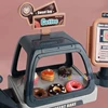 Kids Coffee Machine Toy Set Kitchen Toys Simulation Food Bread Coffee Cake Pretend Play Shopping Cash Register Toys For Children 4