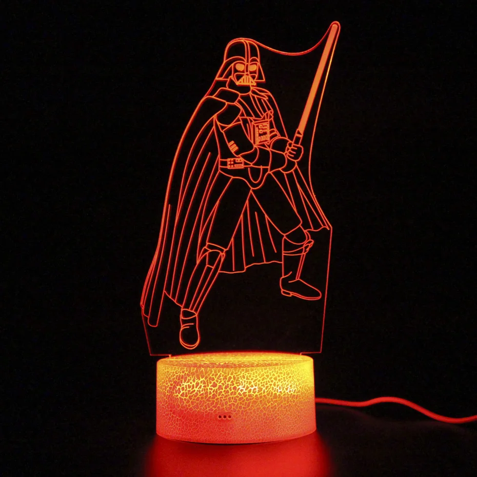 

Projection Lamp Star Wars Darth Vader Figure Light Party Remote Control Touch 3d Table Lamp Sleep Nightlight Kids Gifts