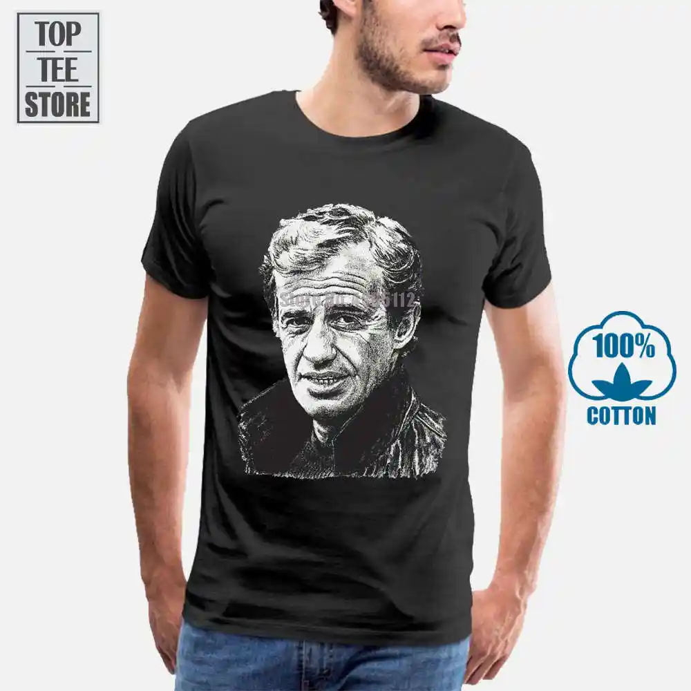 ジャンポールbelmondo Tシャツ試合デスフレピエロルfouパリシネマフィルムトップtシャツ綿 100 ユーモア男性クルーネックtシャツ T Shirts Aliexpress