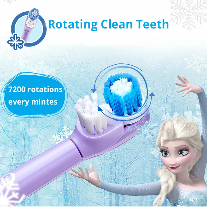Oral B Electric Toothbrush for Children Magic Timer Gentle Oral Clean Rotary Vibration Soft Bristle Battery Powered Tooth Brush Oral B Electric Toothbrush for Children Magic Timer Gentle Oral Clean Rotary Vibration Soft Bristle Battery Powered Tooth Brush