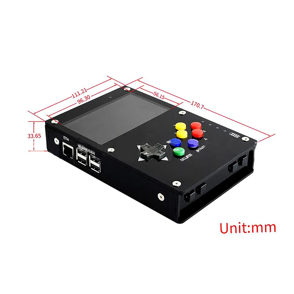 Портативный мини геймпад 4 3 дюйма IPS экран Ретро видео игровая консоль для Raspberry Pi