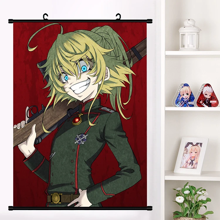 Аниме Youjo Senki Saga of Tanya the Evil Tanya Degurechaff настенный плакат с прокручивающейся стенкой коллекция домашнего декора искусство