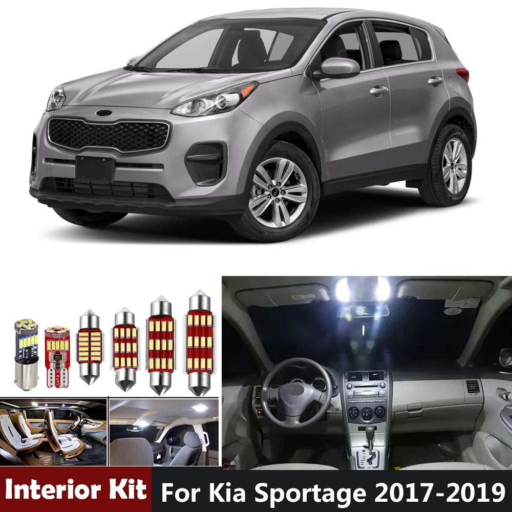 10 шт. Автомобильные светодиодные лампы Canbus для Kia Sportage 2017 2018 2019|Сигнальная лампа| |