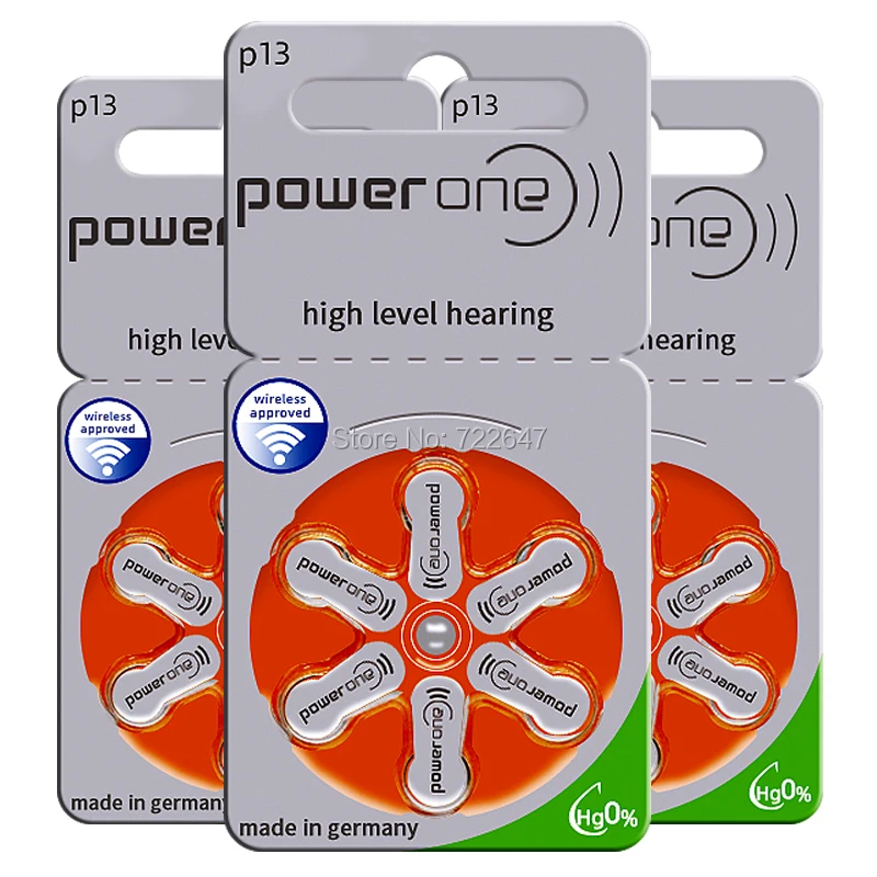 468PTT, Eight 6 Pk, 48 Power One P13 Batteries Directly managed store