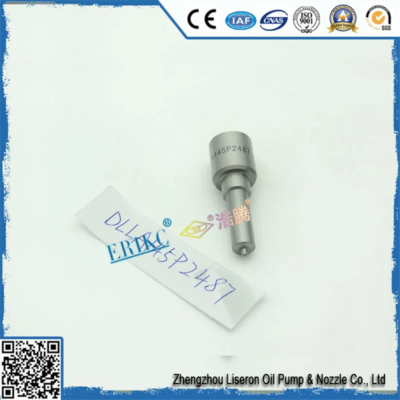 

ERIKC впрыскивающая Форсунка Dlla145p2487, автоматическая форсунка Dlla145 P2487, Форсунка для форсунок с общей топливной магистралью Dlla 145 P2487
