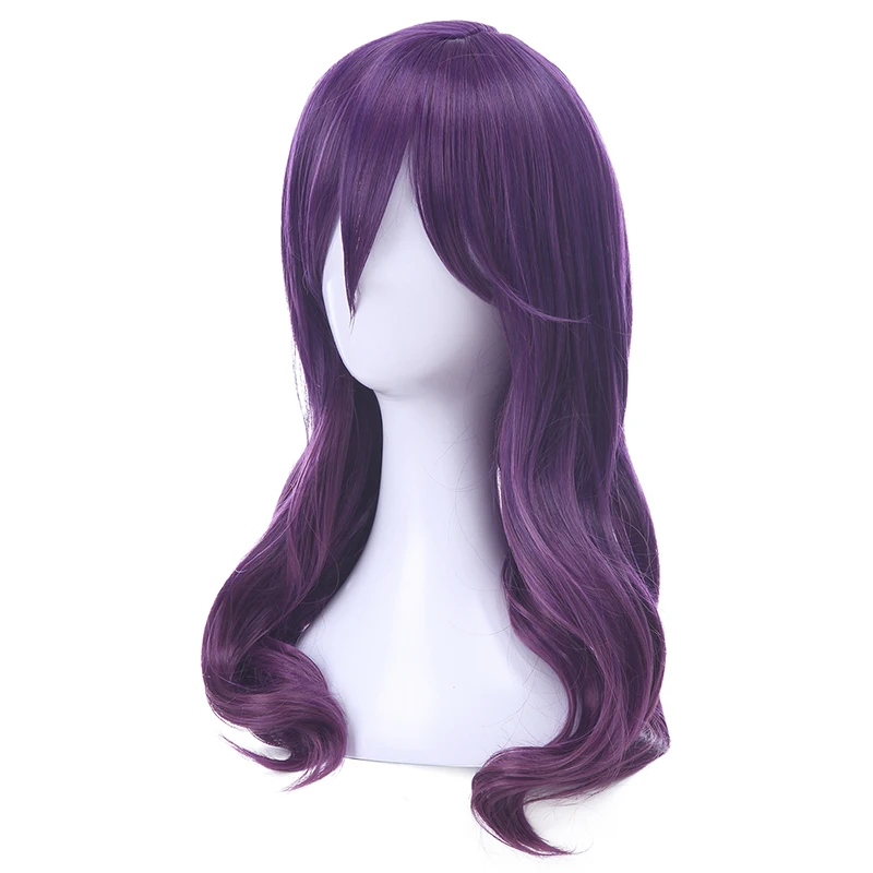 For Cosplay Watashi Ga Motete Dousunda Kae Serinuma Wavy Purple Costume Wig