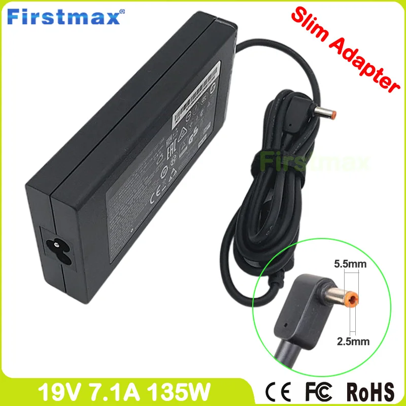 

Slim 19V 7.1A laptop ac power adapter charger for Acer Aspire V15 Nitro VN7-591 VN7-591G V17 Nitro VN7-791 VN7-791G PA-1131-05