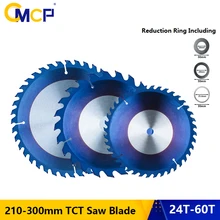 

CMCP TCT Saw Blade 210/230/235/250/300mm Circular Saw Blade Nano Blue Coated Carbide Cutting Blade Wood Cutting Disc