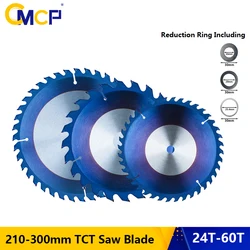 CMCP TCT Saw Blade 210/230/235/250/300mm Circular Saw Blade Nano Blue Coated Carbide Cutting Blade Wood Cutting Disc