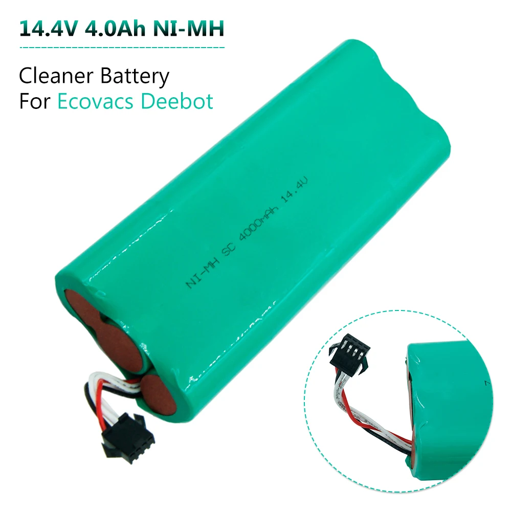 14 4 V 4000mAh Ni-MH перезаряжаемая батарея для вакуумного очистителя ECOVACS Deebot 540 550 560 570 580