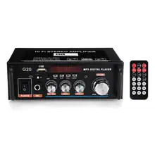 Audew 300 Вт+ 300 Вт автомобильный мини bluetooth аудио усилитель звука hifi USB FM SD MIC порт 220 В/12 В Полнофункциональный инфракрасный контроль