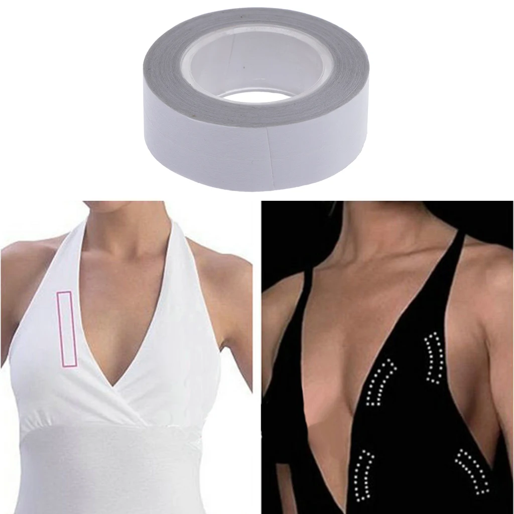 Doppelseitiges Body Tape Kleidung Boob Dessous Tit Toupee Brustband 5 Meter