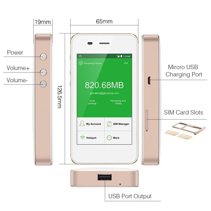 Outdoor Hotspot Unlocked G2 Pro Portable Mobile Wireless Modem Mini 4G LTE Wifi Sharing Simcard Router 7200mAh