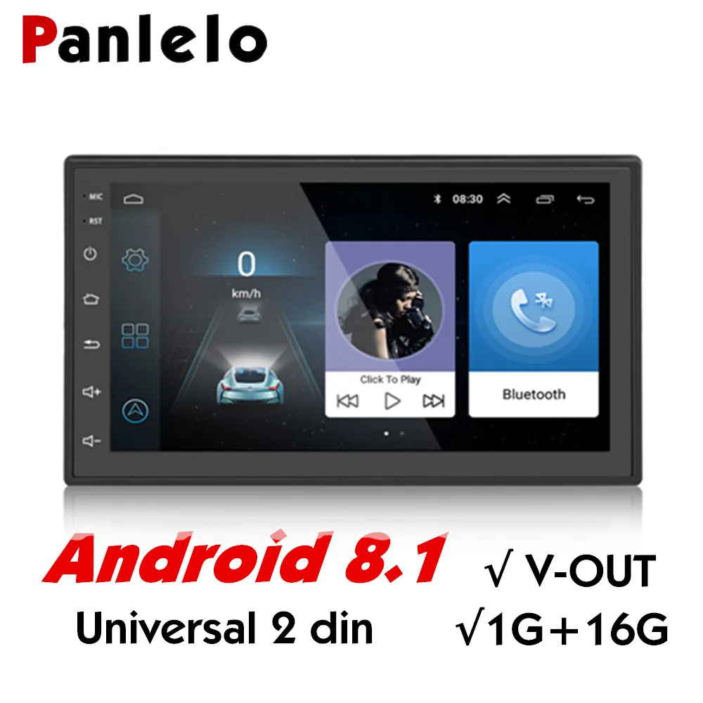 Смотрите сюда !!!! Идеальная продукция !!!! Panlelo 2 Din Android 6,0 Автомобильный Радио 1024x600 gps навигации Bluetooth USB плеер 1 г DDR3 16 г встроенная память 2din