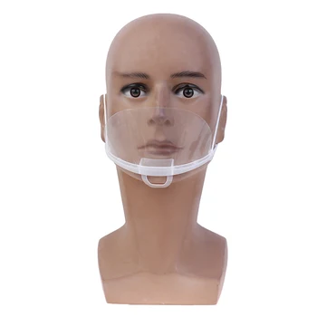 

Transparent Protective Face Screen Mouth Mask Anti-dust Anti-droplet Spittle Full Face Shield Mouth Mask Brace