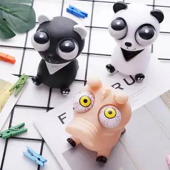 

Creative Whole Cartoon Squeezing Eye Doll Toy Parent-child Joking Decompression Toy Squeezing Eye Doll For Children