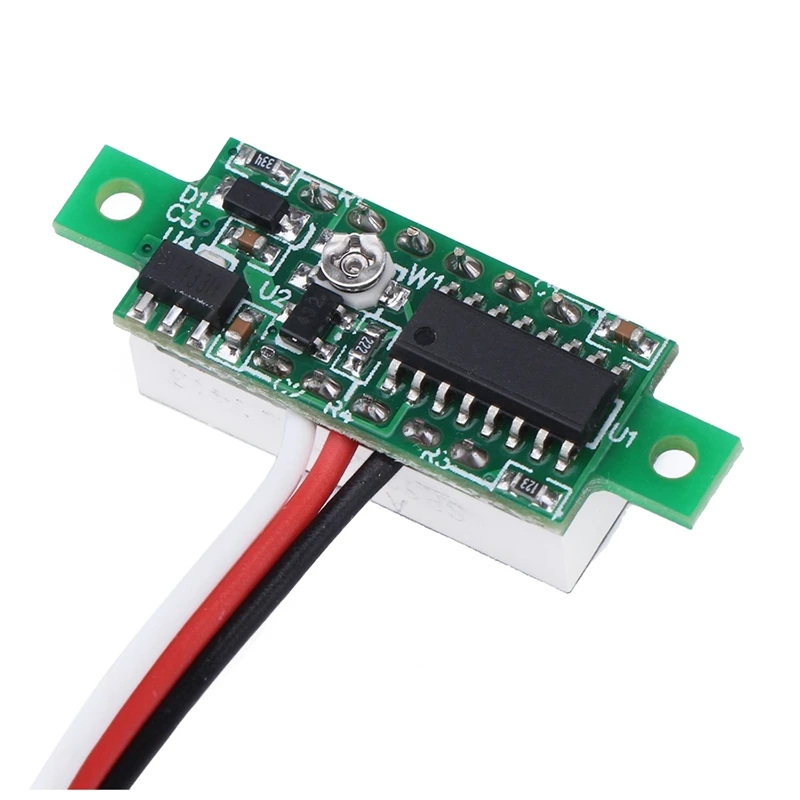 Горячее предложение-5 шт. 2 Pin SPST красный неоновый светильник вкл/выкл кулисный переключатель переменного тока 16A/250 В 20A/125 В и 1 шт. красный светодиодный дисплей панели цифровой маленький 0,36 I