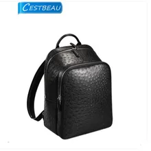Cestbeau Ретро страусиная кожа рюкзак для мальчиков популярный логотип бизнес путешествия рюкзак бизнес компьютер мужской рюкзак