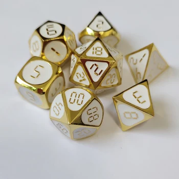 

dnd dados rpg de metal mazmorras poliédricas y mesa negros dragón aleación de Zinc verde digital d&d dados Metal dice