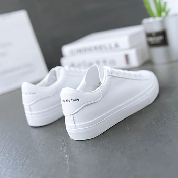 

elegance Soft Bottom zapatillas mujer Casual lona black and white women's vulcanize leisure Shoes for girls s streetwear women