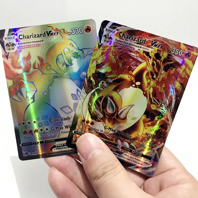 Cartes Pokemon Charizard Vmax Arc En Ciel Anglais V Team Gx 100 Pieces Ensemble Carte De Jeu De Commerce Jouets Pour Enfants Offre Speciale Aliexpress