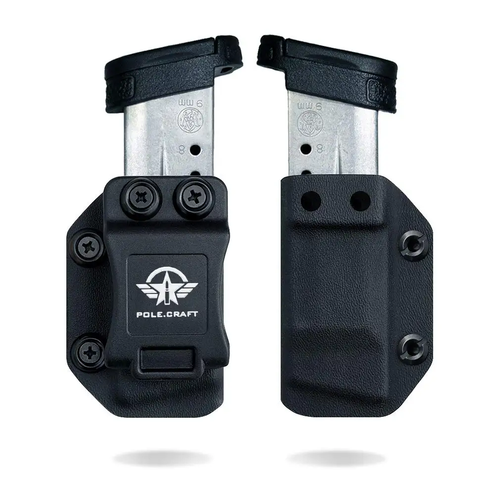 S&ampW M&ampP Shield Magazine Holster IWB/OWB Kydex - 9mm/.40 Mag Carrier Custom fit: Single Stack Magazines Case | Инструменты