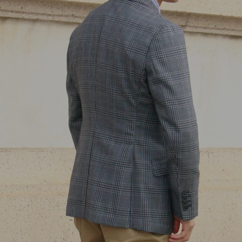 Luxury Virgin Wool Unstructured Jacket Custom Made Jacket Tailor Made Suit Jacket Tailored Blazer Unlined Casual Soft Shoulder