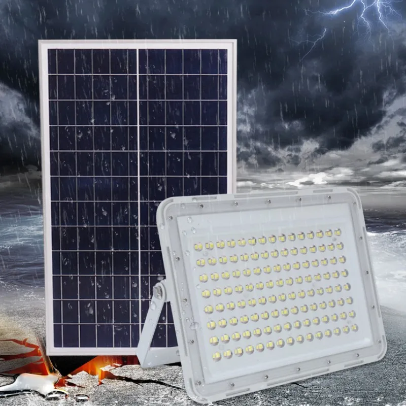 

10PCS Outdoor Solar Flood Light 60W 100W Waterproof LED Spotlight Remote Control Garden Courtyard Landscape Lighting Flood Light