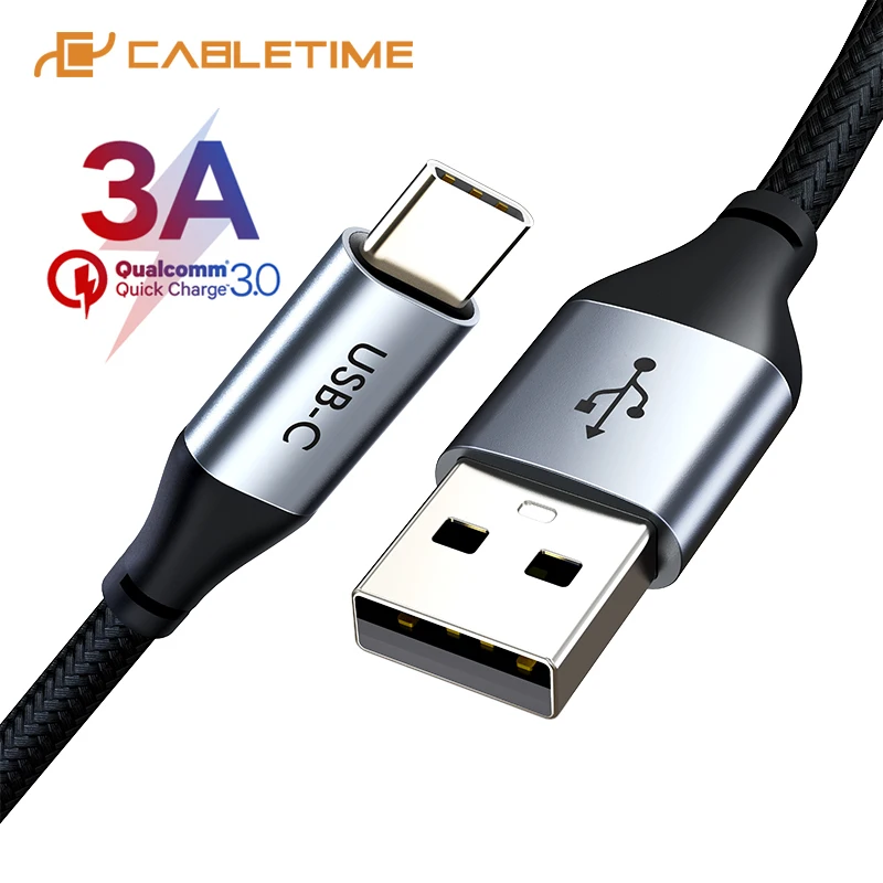 Кабель Премиум USB C для быстрой зарядки 3 А компьютера Xiaomi Mi10 pro Huawei mate30/20 P40