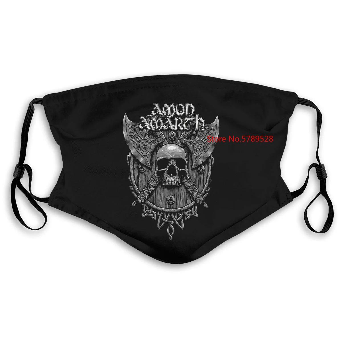 Amon Amarth мужской черный металлический браслет Death Vikings шведский узор маска для