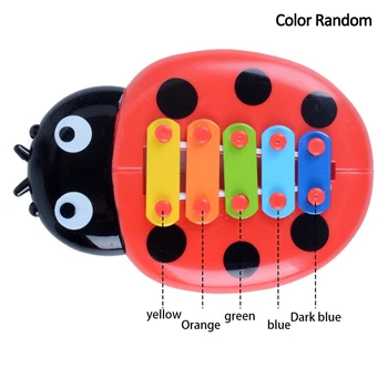 

Plastic Baby Develop Intelligence Portable Insects Piano Funny Early Education Random Color Non Toxic Instrument Toy