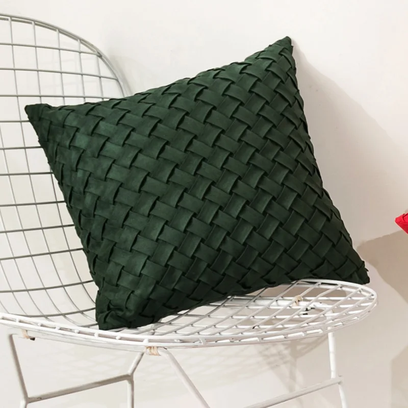 Наволочка для подушки в скандинавском простом стиле квадратная однотонная наволочка геометрический узор диванная декоративная наволочка домашний декор