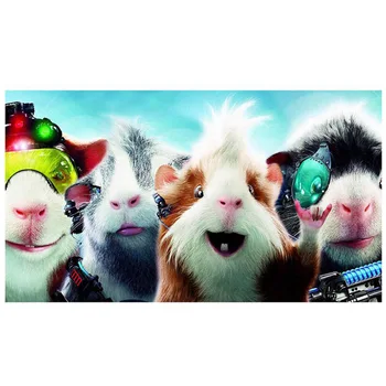 

Large 5d Diy Rhinestones of Pictures Diamond Painting Cute Color Guinea Pig Diamond Embroidery Full Square Round Drill L931