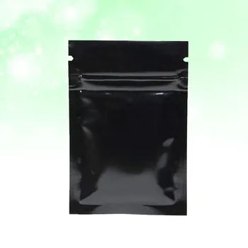 

100 Pcs Aluminum Foil Packaging Bags Resealable Zipper Zealed Bags Reusable Food Pouches for Coffee Beans Cookies (White)