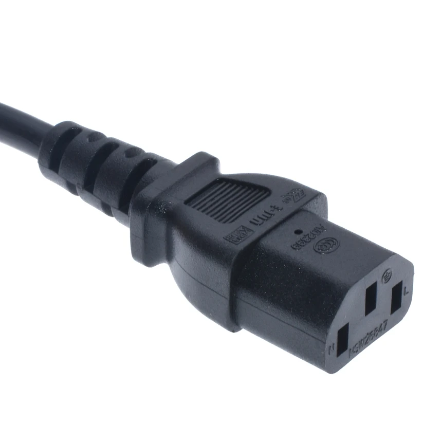 CEE7/7 Европейский Прямой шнур питания schuko штекер в IEC C13 сетевой кабель 3X0,75 мм квадратный провод питания 10А/250 В