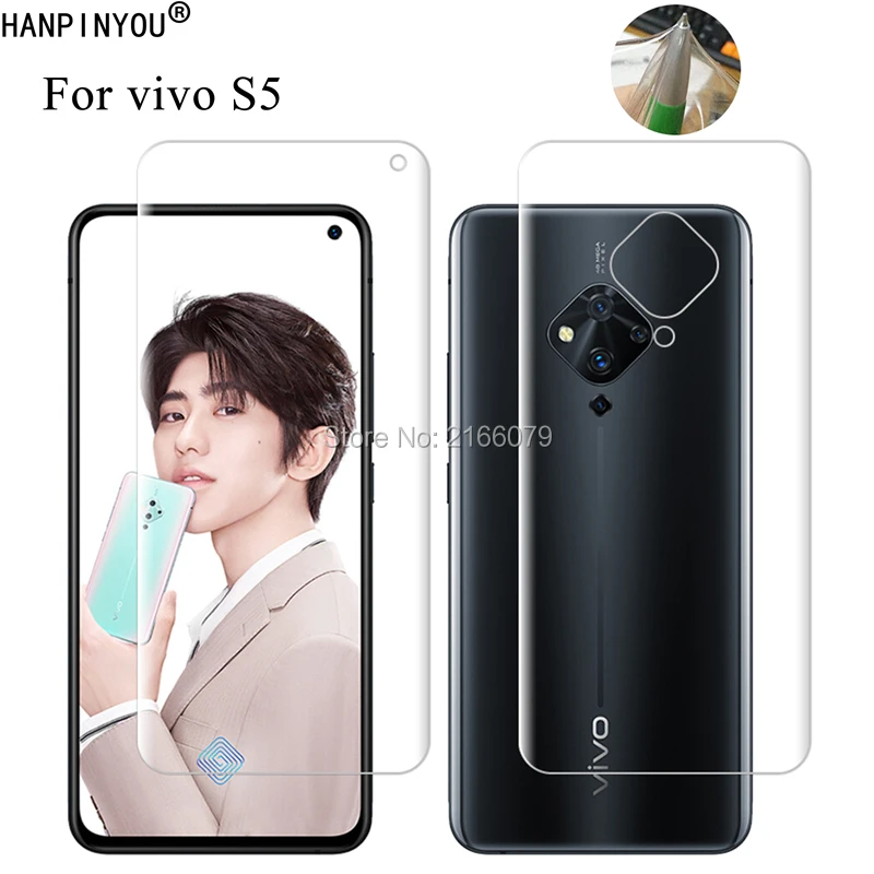 ДЛЯ vivo S 5 S5 6 44 &quotПрозрачная ТПУ/матовая Гидрогелевая полное покрытие с защитой от