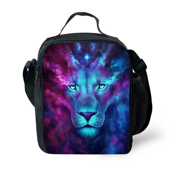 

Children lunch bag fashion 3D Lion printing thermal insulated bag travel casual insulated picnic bag thermo food for kids