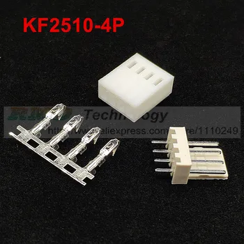 

50set/lot KF2510 2510 2.54 mm 4pin connector,50 pcs male header + 50pcs female housing + 200pcs terminal 2.54mm 4p free shipping