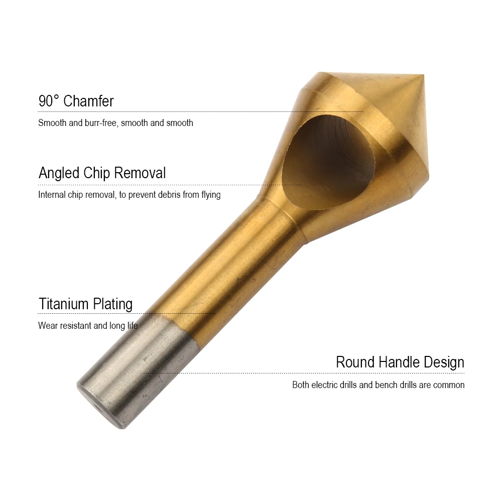 JelBo 4pcs Oblique Hole Chamfering Device Multiple Specifications 90 chamfer for Deburring Dhamfering A Variety of Models