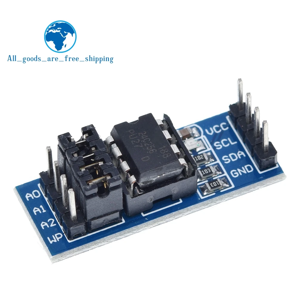 Модуль памяти TZT AT24C256 24C256 I2C для arduino | Электронные компоненты и принадлежности