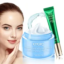 EFERO 2pcs/set Hyaluronic Acid Face Cream Skin Whitening Cream Moisturizing Eye Cream Anti Aging Anti Wrinkle Skin Care