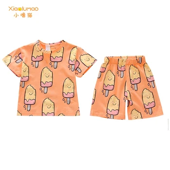 

Kids cotton pyjamas kids loungewear children's pajamas 3-8Y pajama baby baby night suit toddler sleepwear tiktok clothes