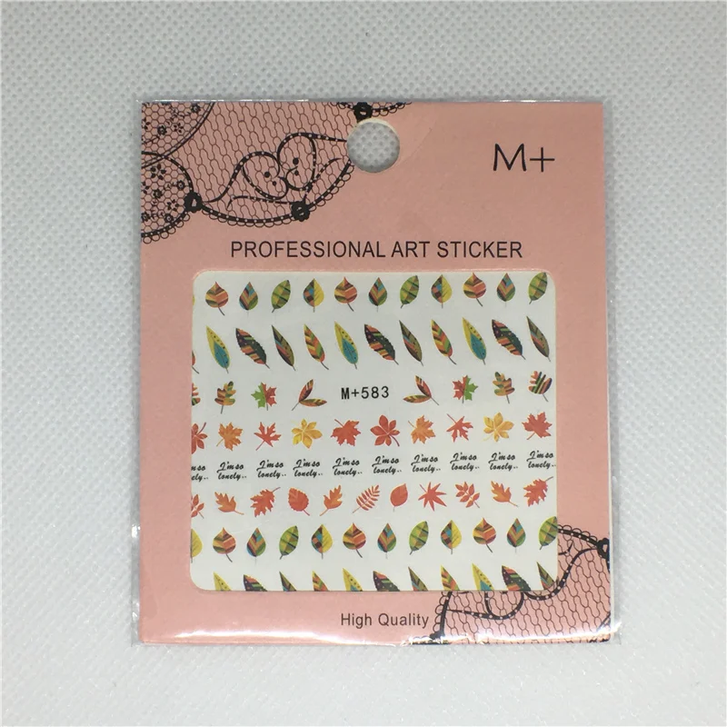 

Green Nail Art Stickers Sheet Charms Nailart Water Decals Watercolor 3d Leaves Manicure Decors Spring Gel Design New