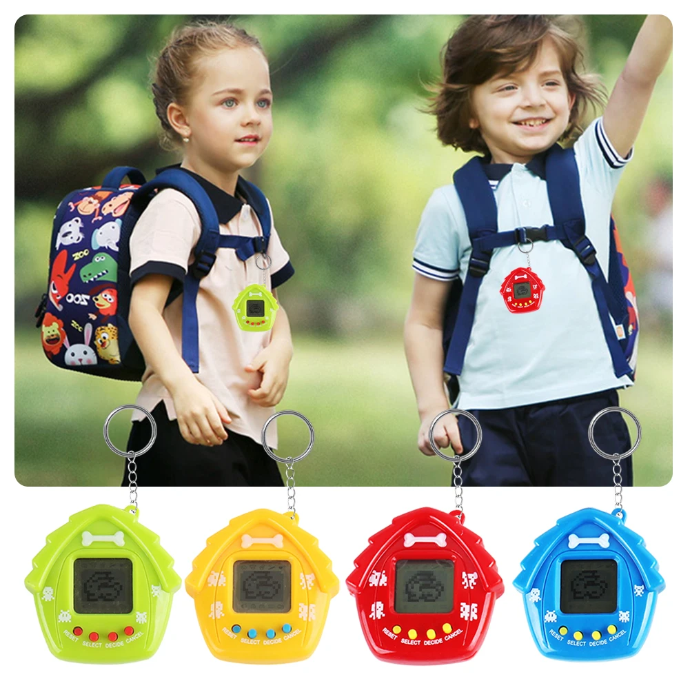 New 168 Pets In One Virtual Cyber Digital Pet Toy Electronic Pet House Shape Tamagotchi 90S Nostalgic Pixel Funny Play Kids Gift 4