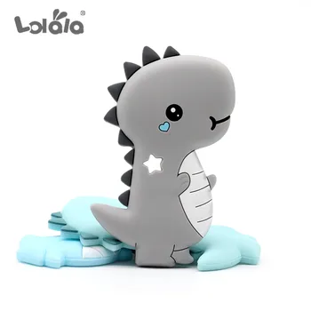 

1PC Silicone Rodent Teethers Animal Dinosaur BPA Free for Baby Teething Chew Charms Food Grade Silicone Teether Bead Toy Gift