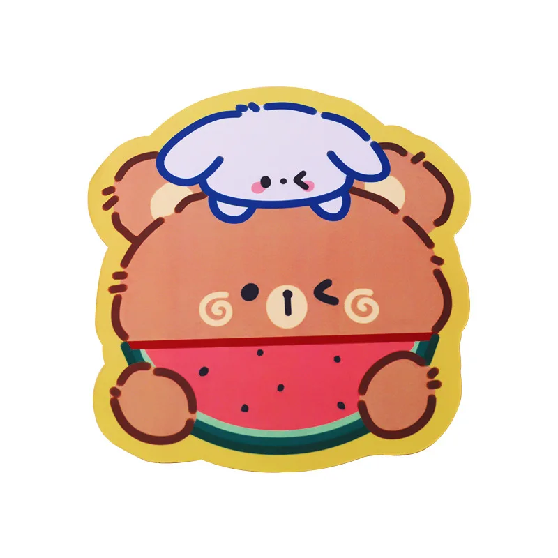 DATA FROG Kawaii Cute Bear Mouse Pad Cute Ins Girl Heart Student Computer Small Mouse Non-slip Pad Desktop Keyboard